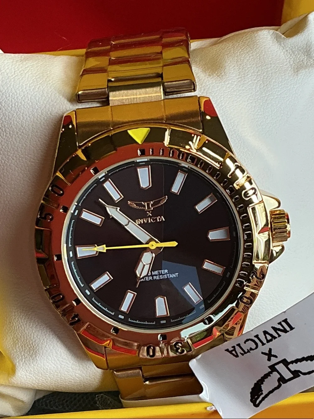 Invicta Gold and Black Men's Bracelet Dive Watch - 69032
